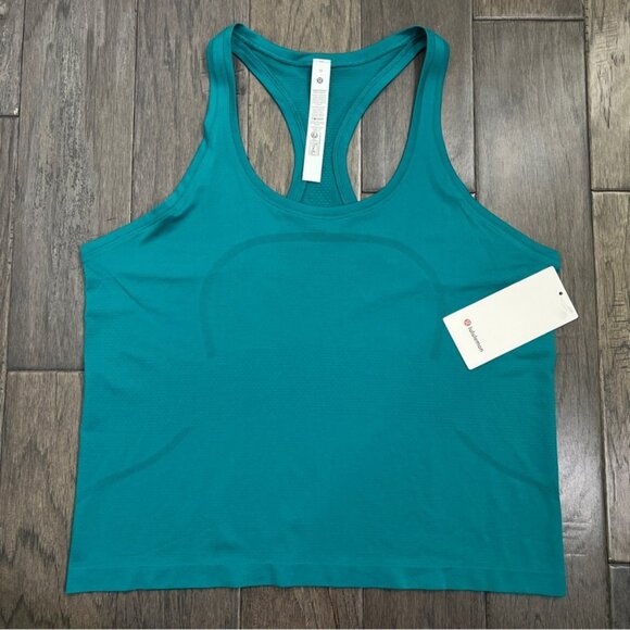 Lululemon NWT Swiftly Tech Racerback Tank Top 2.0 *Waist Length Sonic Teal - Picture 4 of 12